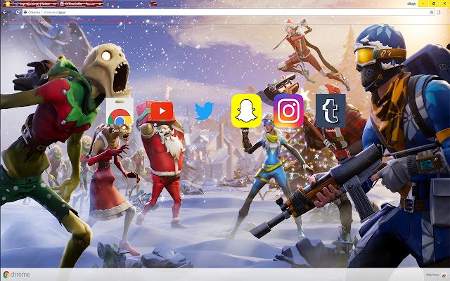 Fortnite | Santa Claus vs Santa Claus Zombies  from Chrome web store to be run with OffiDocs Chromium online