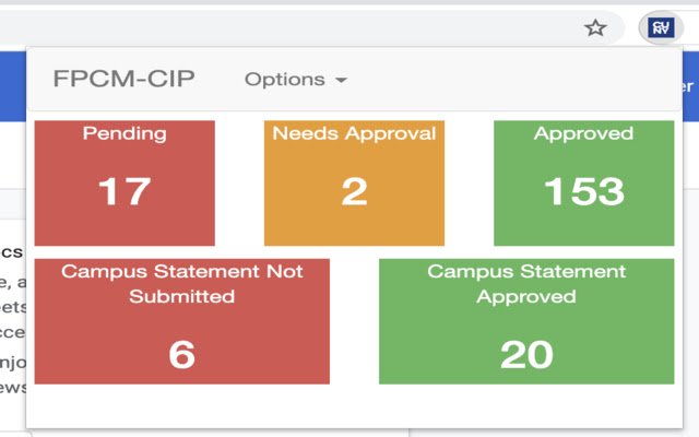 FPCM CIP  from Chrome web store to be run with OffiDocs Chromium online