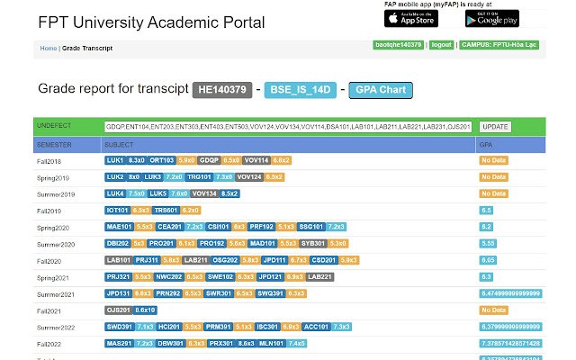 OffiDocs Chromium 온라인과 함께 실행되는 Chrome 웹 스토어의 FPT GPA