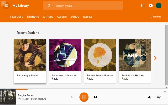 Frameless for Google Play Music  from Chrome web store to be run with OffiDocs Chromium online