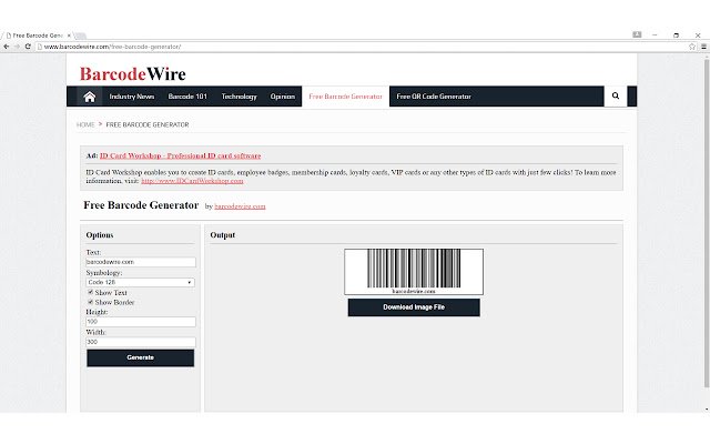 Free Barcode Generator  from Chrome web store to be run with OffiDocs Chromium online