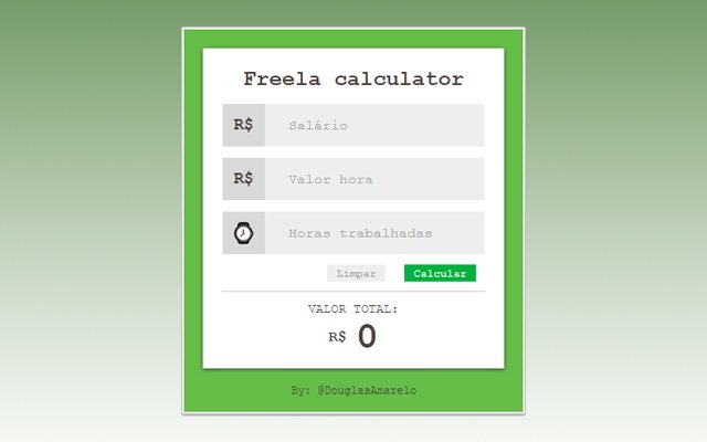 Calculadora Freela da Chrome Web Store para ser executada com OffiDocs Chromium online