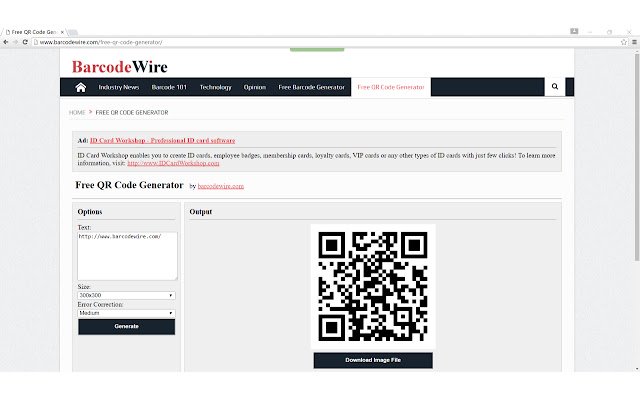 Free QR Code Generator  from Chrome web store to be run with OffiDocs Chromium online