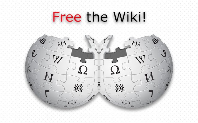 Free the Wiki  from Chrome web store to be run with OffiDocs Chromium online