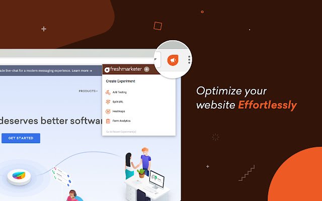 Freshmarketer A/B Testing  Heatmap Software  from Chrome web store to be run with OffiDocs Chromium online