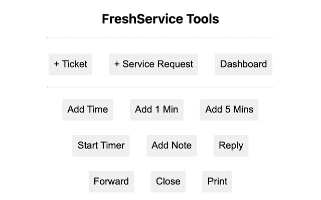 FreshService Ticket Tools із веб-магазину Chrome, які можна запускати з OffiDocs Chromium онлайн