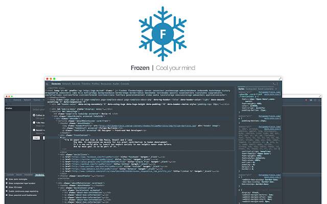 Frozen A Chrome Devtools Theme از فروشگاه وب Chrome برای اجرا با OffiDocs Chromium به صورت آنلاین