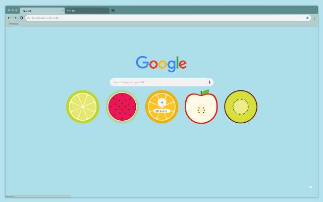 Frutas sobre fondo azul de Chrome web store para ejecutarse con OffiDocs Chromium en línea