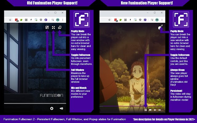 Funimation Fullscreen de la boutique en ligne Chrome à exécuter avec OffiDocs Chromium en ligne