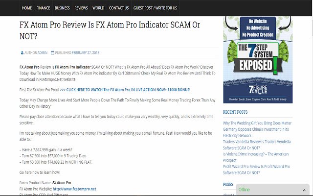 FX Atom Pro Review  from Chrome web store to be run with OffiDocs Chromium online