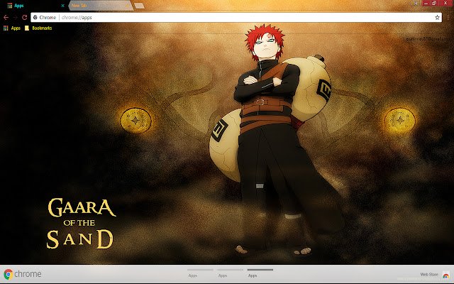 Gaara Naruto  from Chrome web store to be run with OffiDocs Chromium online