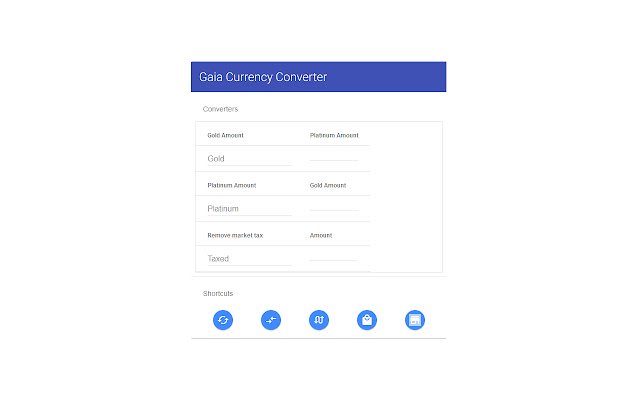 Gaia Currency Converter  from Chrome web store to be run with OffiDocs Chromium online