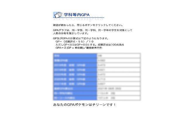 Gakujo Poke GPA  from Chrome web store to be run with OffiDocs Chromium online