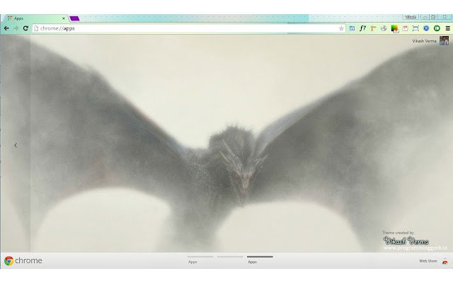 Game of Thrones Season 5 Dragon  from Chrome web store to be run with OffiDocs Chromium online