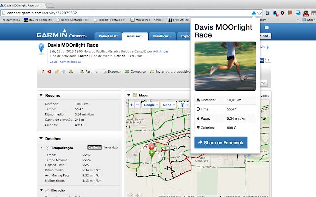 Garmin Metric Share  from Chrome web store to be run with OffiDocs Chromium online