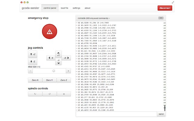 gcode sender  from Chrome web store to be run with OffiDocs Chromium online