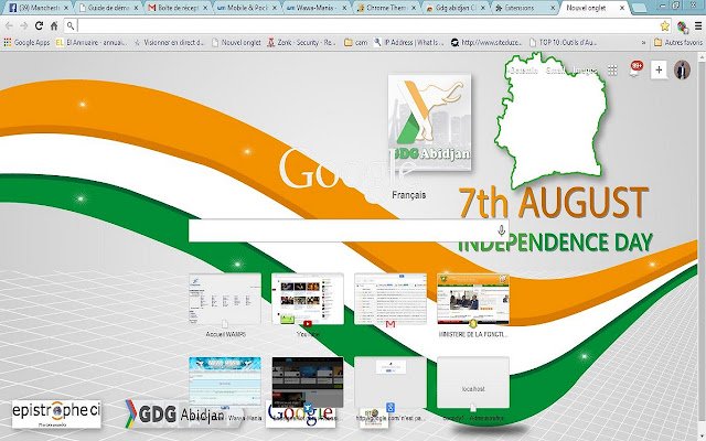 Gdg abidjan CIV theme 3  from Chrome web store to be run with OffiDocs Chromium online