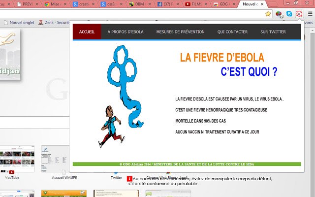 GDG Abidjan Prevention Ebola Extension  from Chrome web store to be run with OffiDocs Chromium online