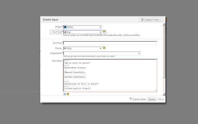 GEDA customized JIRA page  from Chrome web store to be run with OffiDocs Chromium online