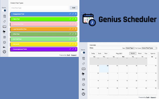 Genius Scheduler از فروشگاه وب Chrome با OffiDocs Chromium به صورت آنلاین اجرا می شود