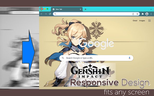 Genshin Impact: Jean Theme  from Chrome web store to be run with OffiDocs Chromium online