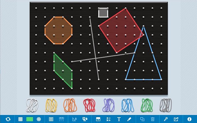 Geoboard von The Math Learning Center aus dem Chrome Web Store zur Ausführung mit OffiDocs Chromium online