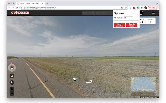 Geoguessr Hack Extension  from Chrome web store to be run with OffiDocs Chromium online