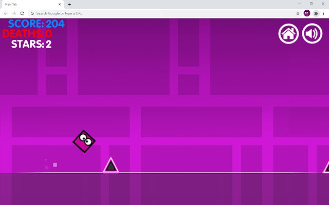 Geometry Rash Action Game Offline aus dem Chrome Web Store zur Ausführung mit OffiDocs Chromium online