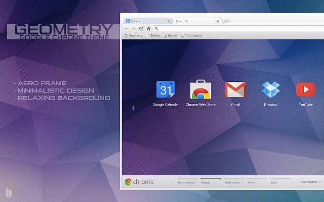 Geometry Theme  from Chrome web store to be run with OffiDocs Chromium online