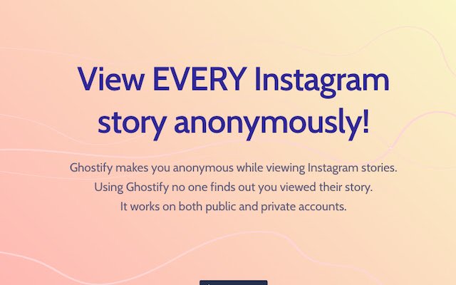 Ghostify View Instagram stories anonymously  from Chrome web store to be run with OffiDocs Chromium online