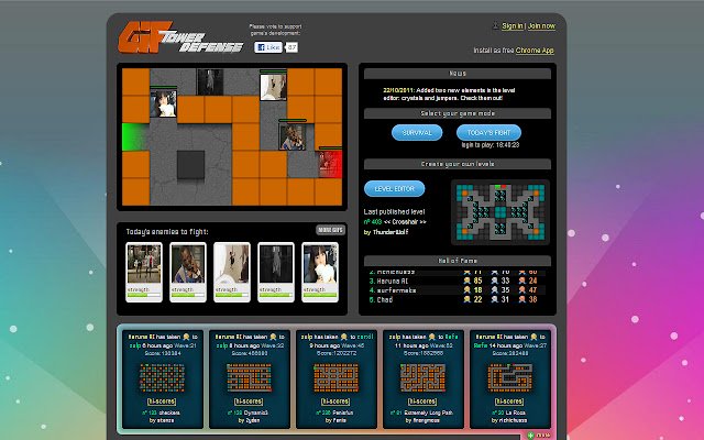 Gif Tower Defense  from Chrome web store to be run with OffiDocs Chromium online