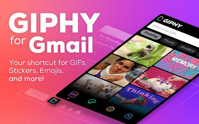 GIPHY for Gmail  from Chrome web store to be run with OffiDocs Chromium online