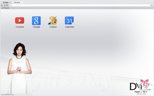 Girls Day Hyeri Theme  from Chrome web store to be run with OffiDocs Chromium online