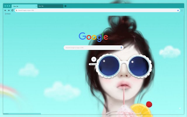 Girl with glasses  from Chrome web store to be run with OffiDocs Chromium online