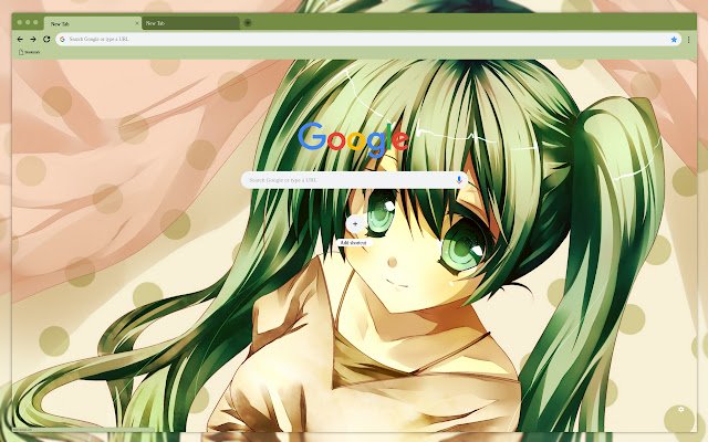 Girl with green hair  from Chrome web store to be run with OffiDocs Chromium online