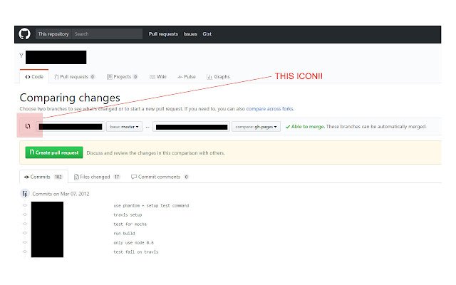 GitHub Compare Branch Switcher  from Chrome web store to be run with OffiDocs Chromium online