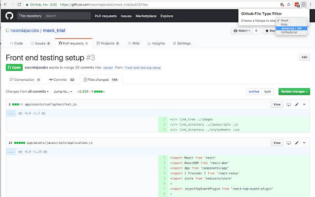 Bộ lọc tệp Github từ cửa hàng Chrome trực tuyến sẽ được chạy với OffiDocs Chromium trực tuyến