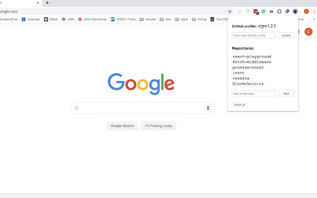 GitHubGo  from Chrome web store to be run with OffiDocs Chromium online