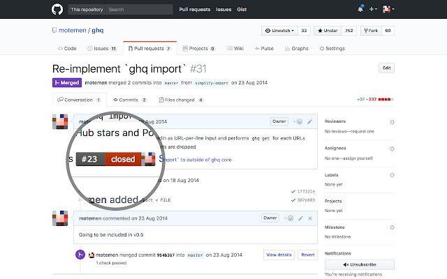 GitHub Issue Badges (for Enterprise)  from Chrome web store to be run with OffiDocs Chromium online