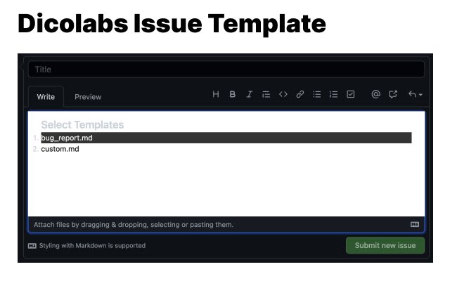 Github Issue Template Selector  from Chrome web store to be run with OffiDocs Chromium online