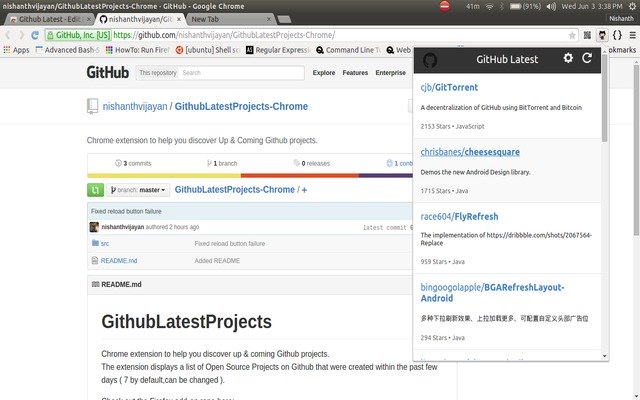 Github Latest  from Chrome web store to be run with OffiDocs Chromium online