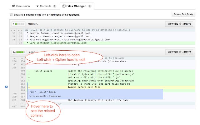 github magic!  from Chrome web store to be run with OffiDocs Chromium online