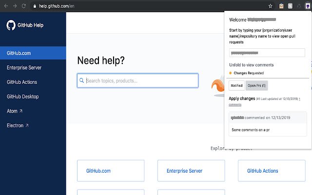 Github Notifier/Work Kit  from Chrome web store to be run with OffiDocs Chromium online