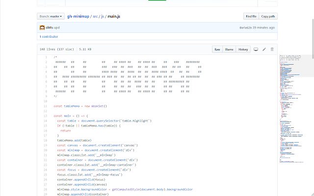 GitHub Source Code Minimap  from Chrome web store to be run with OffiDocs Chromium online