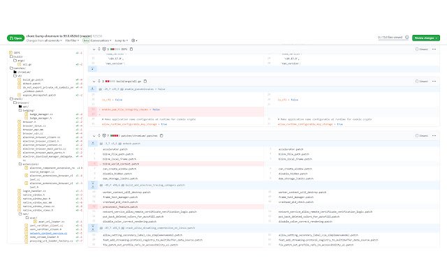 GitHub Tree  from Chrome web store to be run with OffiDocs Chromium online