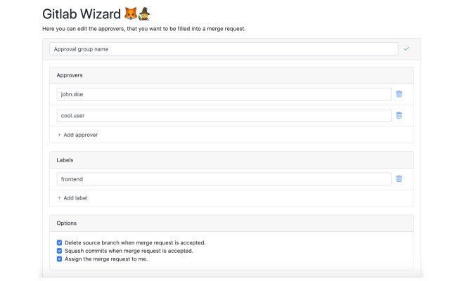 GitLab Wizard  from Chrome web store to be run with OffiDocs Chromium online