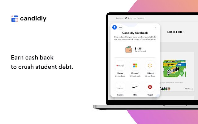 Giveback by Candidly  from Chrome web store to be run with OffiDocs Chromium online