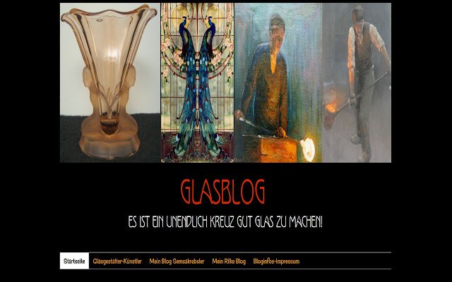 Glasblog App  from Chrome web store to be run with OffiDocs Chromium online