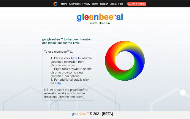 gleanbee  from Chrome web store to be run with OffiDocs Chromium online