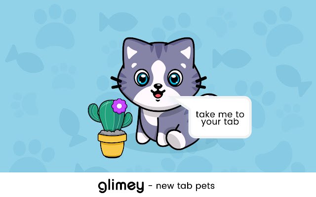 Glimey Chrome New Tab Pets.  from Chrome web store to be run with OffiDocs Chromium online